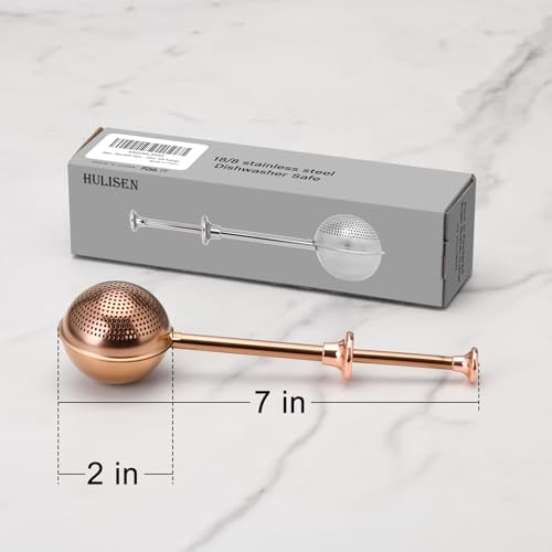 HULISEN Brown Stainless Steel Flour Duster - Sifter for Baking