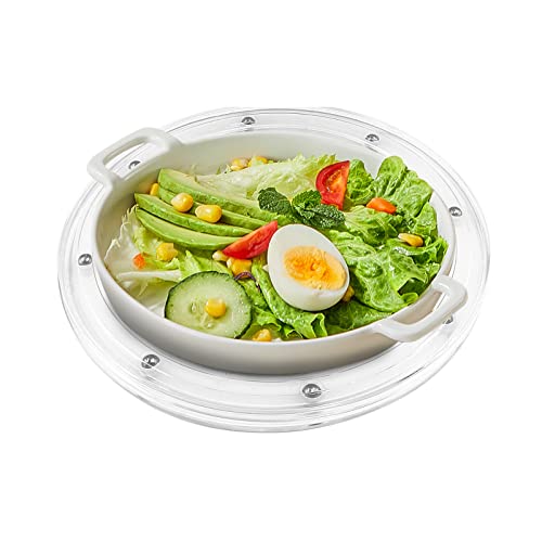 Jersvimc 4 Inch Transparent Acrylic Turntable Platter - 2 Pcs