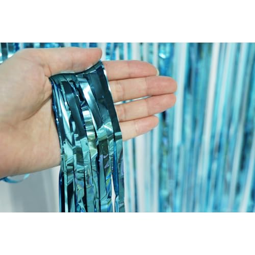 Blue Birthday Decorations Set - Happy Birthday Banner, Balloons, Streamers & Cake Topper - Timfcbs, For Men & Boys
