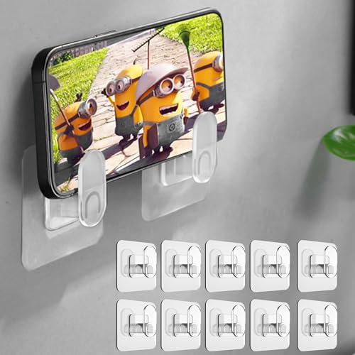 DELITON Drill-Free Wall Hooks for Towels & Robes - 10 Pack