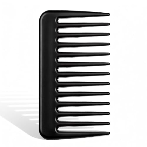 Aphumedc Mini Travel Wide Tooth Comb - Anti-Static Portable Hair Detangling Pocket Comb for Wet and Dry Hair