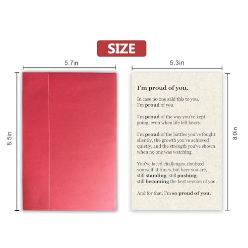 Proud of You Card - Inspirational Gift for Achievements & Growth