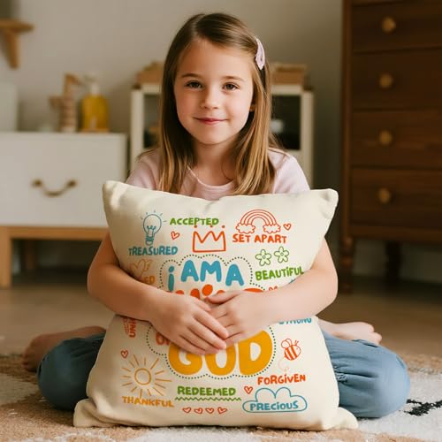 Inspirational Christian Throw Pillow Cover - 18x18 Soft Velvet