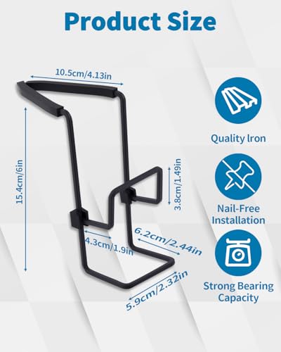 Black Sink Sponge Holder - Double Layer Kitchen Faucet Organizer