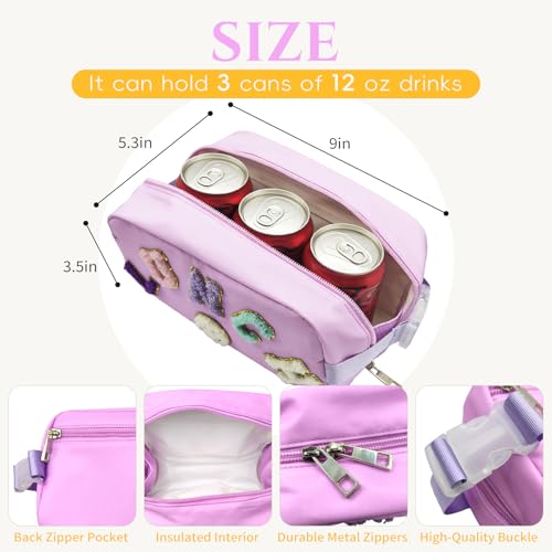Amaiir Insulated Small Lunch Bag for Girls with 2 Gel Ice Packs
