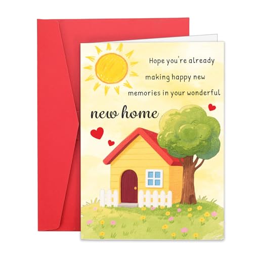 Thoughtful New Home Card with Envelope - Housewarming Gift