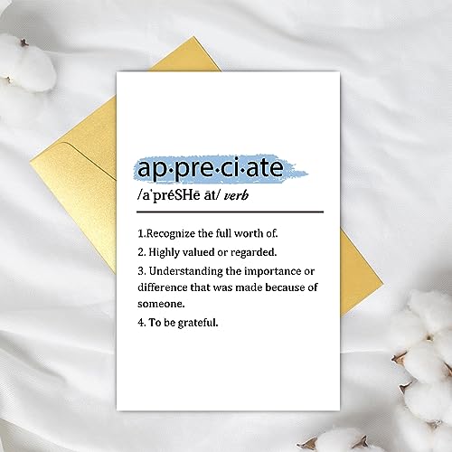 Funny Appreciation Card for Boss & Colleagues - 8x5.3 inches
