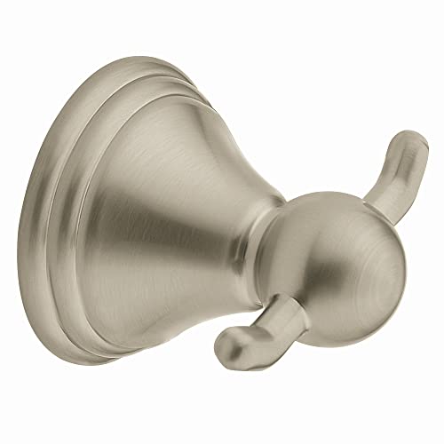Moen Preston Double Robe Hook - Brushed Nickel Finish