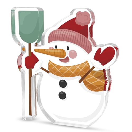 Christmas Snowman Acrylic Table Plaque Indoor Winter Desk Decor