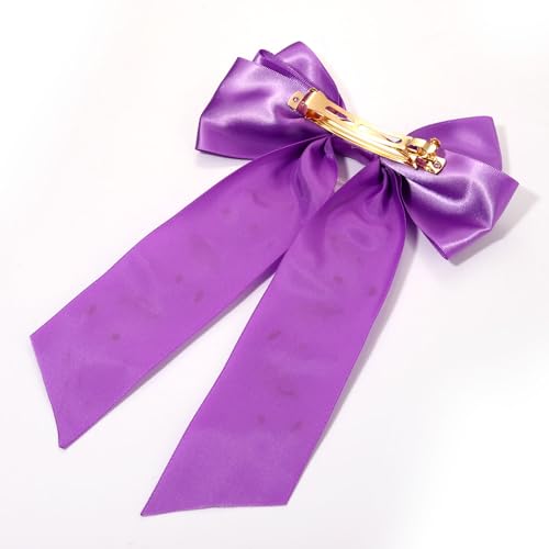 JERTOCLE Game Day Football Hair Bow Clip with Rhinestones and Charms