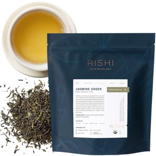 Rishi Tea Jasmine Green Organic Loose Leaf Tea - 16 Ounce