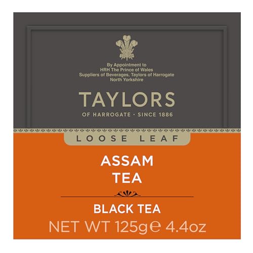 Taylors of Harrogate Pure Assam Black Tea, Loose Leaf, 4.41 oz