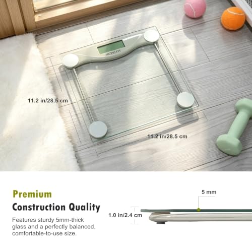 NUTRI FIT Grayish Green Digital Bathroom Scale - High Precision Weighing