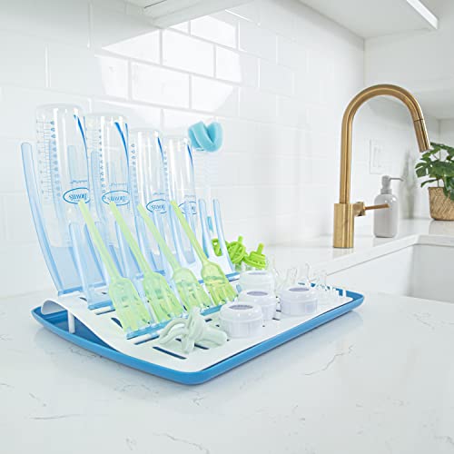 Dr. Brown's Blue Bottle Brush & Drying Rack Set - 3 Pack