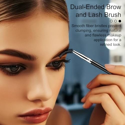 Kootinn Duo Eyebrow Brush Set Angled Brush and Spoolie 5 Pcs