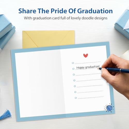 2026 Funny 8th Grade Graduation Card with Gold Envelope