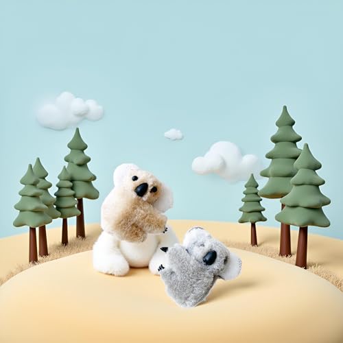 Myuiao Plush Koala Hair Clips Small Stuffed Animal Hair Barrettes