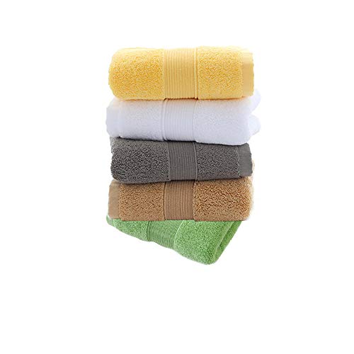 JININQ 700GSM 100% Cotton Hand Towels - 2-Piece Set, Grey (14" x 30")