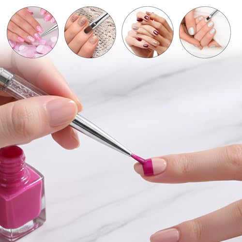 Cobee Double-Ended Nail Builder Gel Brush and Liner Art Tool