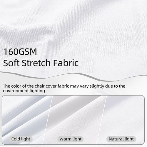 White Spandex Folding Chair Covers for Weddings & Events