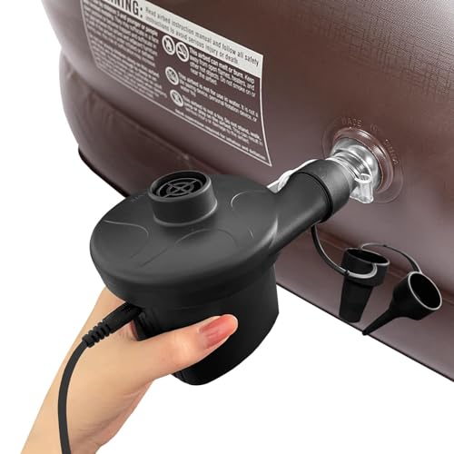 Portable Electric Air Pump for Fast Inflation - 110V AC/12V DC