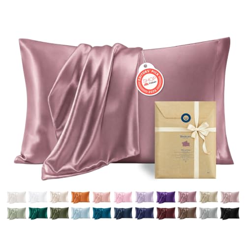 Bedsure King Satin Pillowcases Set of 2 - Silky Nostalgia Rose