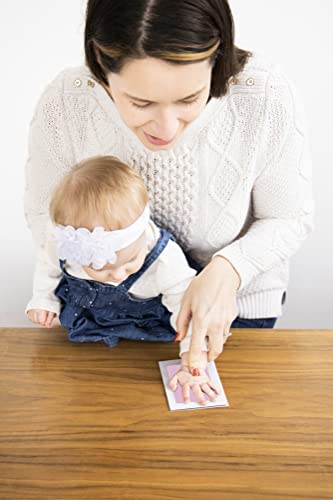 Pearhead Clean-Touch Blue Ink Pad Kit for Newborn Handprints & Footprints