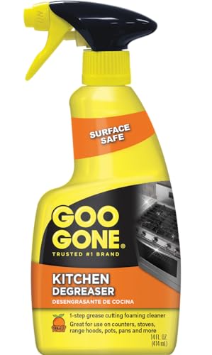 Goo Gone Degreaser - Fast-Acting Kitchen Cleaner for Grease & Grime - 14 Fl. Oz.