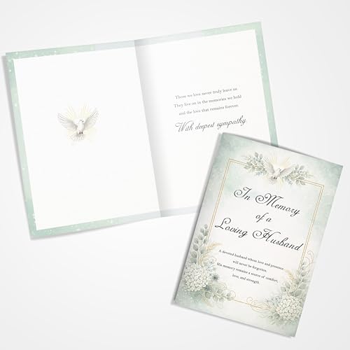 Sympathy Card for Loss of Husband - Premium A5 UK Made