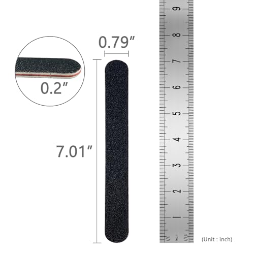 Professional Nail Files 20 Pack 100/180 Grit Emery Boards for Acrylic