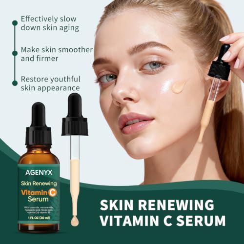 Agenyx Vitamin C Serum for Face with Hyaluronic Acid & Niacinamide