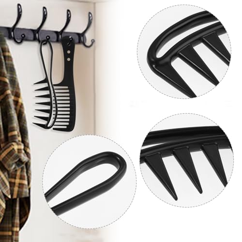 2-Piece Large Wide Tooth Hair Comb Anti-Static Styling Tool for Wet Curly Hair