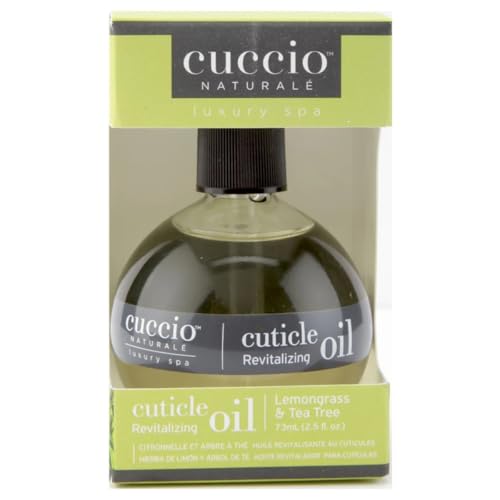Cuccio Lemongrass & Tea Tree Cuticle Oil 2.30 Fl Oz - Fast Absorbing Hydrating Conditioner