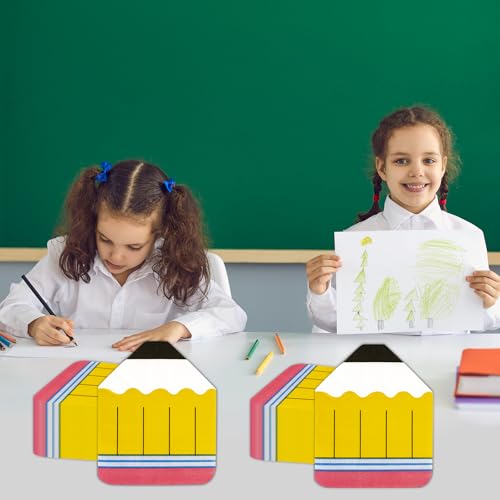 50 Pcs Pencil Shaped Napkins - Back to School Party Decor & Supplies