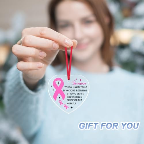 Breast Cancer Survivor Ornament | Motivational Gift for Women