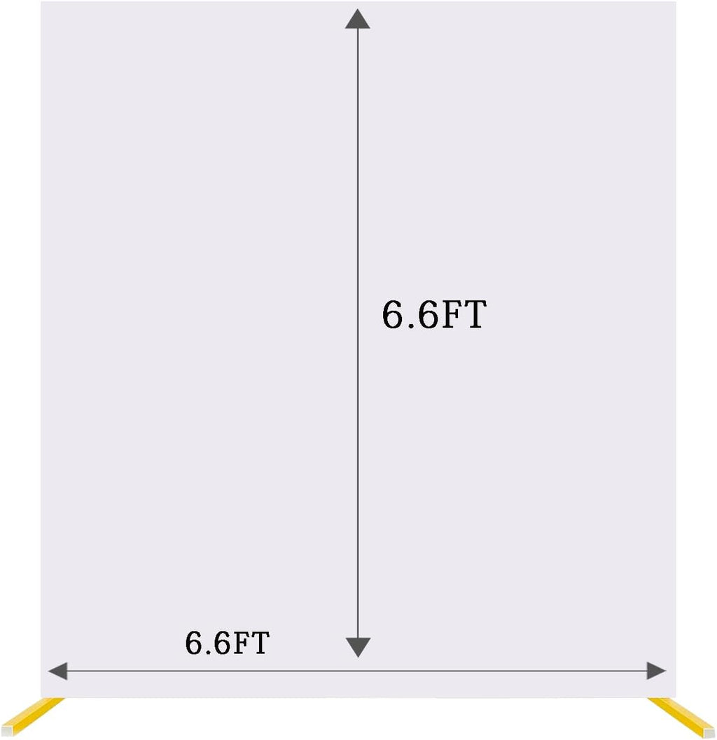 Skiennix 6.6 x 6.6 FT White Spandex Backdrop Cover - Perfect for Weddings, Parties & Photography