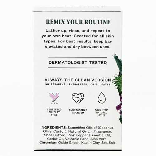 JUKEBOX Born to Be Wild Natural Bar Soap, Medium Scrub, 4.5 oz