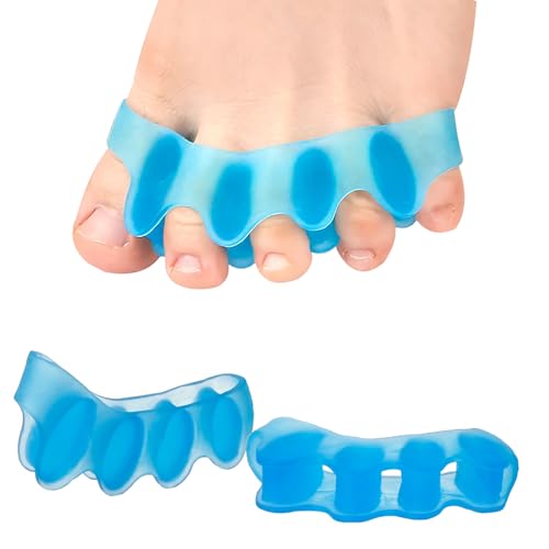 Shimsol Soft Silicone Toe Spacers for Bunion Relief and Pedicure