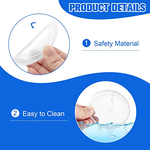 12-Pack Reusable Oui Yogurt Jar Lids with Labels - 2.68in Leak-Proof Covers