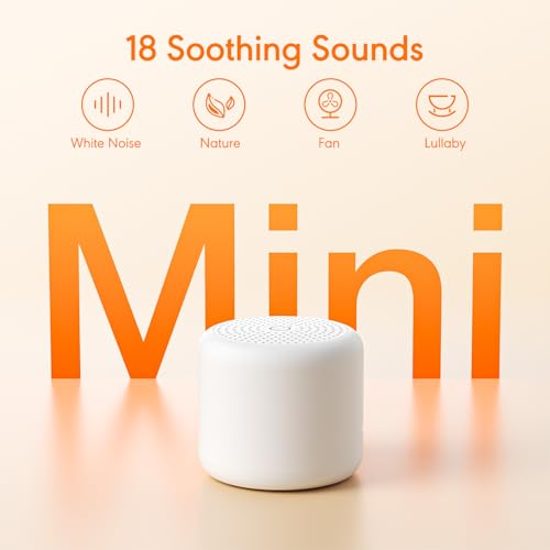 Portable White Noise Machine with 18 Soothing Sounds for Sleep