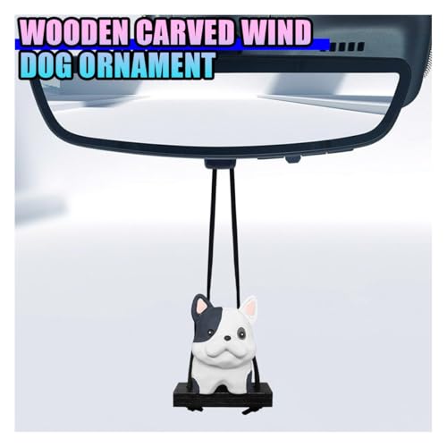 French Bulldog Swing Car Rear View Mirror Charm - Cute Resin Ornament