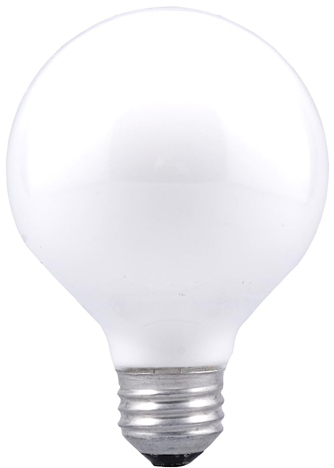 Sylvania G25 Globe Light Bulb, 25 Watt Incandescent, Soft White, E26 Base