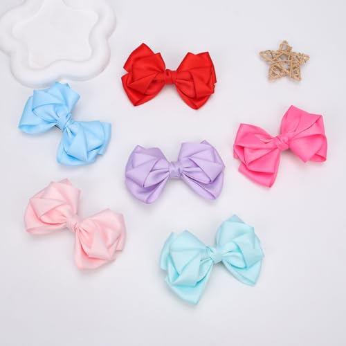 Zolyco 4.5 Inch Boutique Hair Bows with Alligator Clips for Women and Girls
