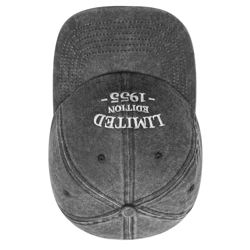 70th Birthday Gifts for Men Women, Happy 70th Birthday Decorations - Adjustable Embroidered Baseball Caps