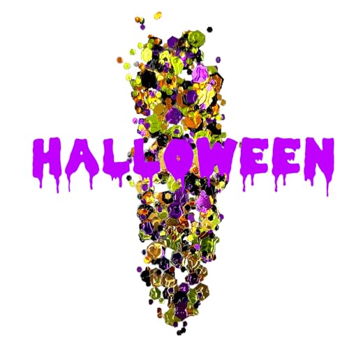 CiikDux Halloween Glitter Gel for Face, Body, Hair and Lips - Vegan Holographic Body Glitter