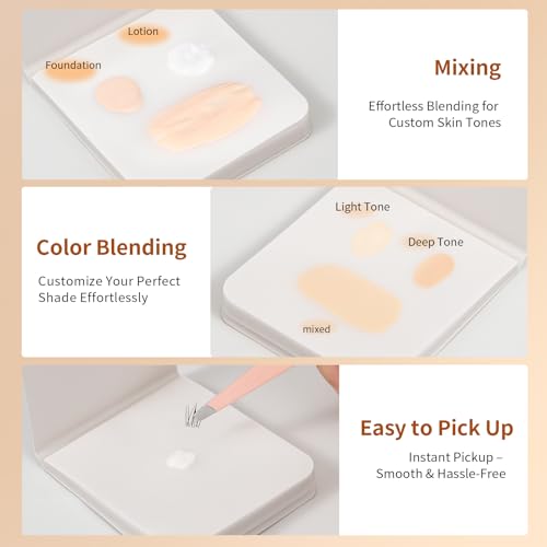 MSQ Disposable Makeup Mixing Palette Paper for Foundation and Nail Art 100 Sheets