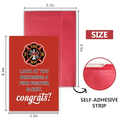 Funny Firefighter Graduation Card | Hero Congratulations Card