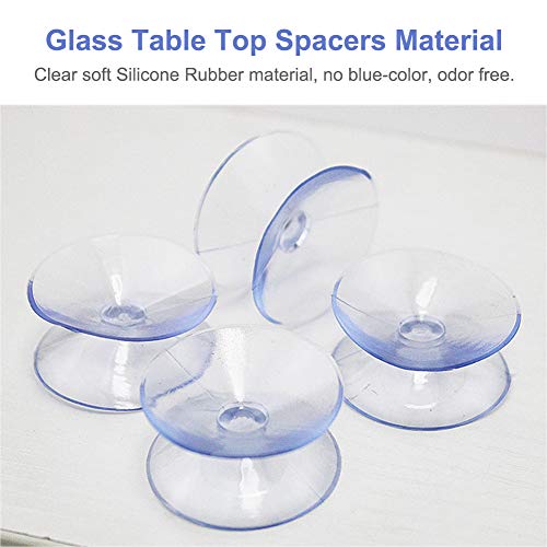Pilarmuture 35mm Double-Sided Silicone Suction Cups - 10 Pack