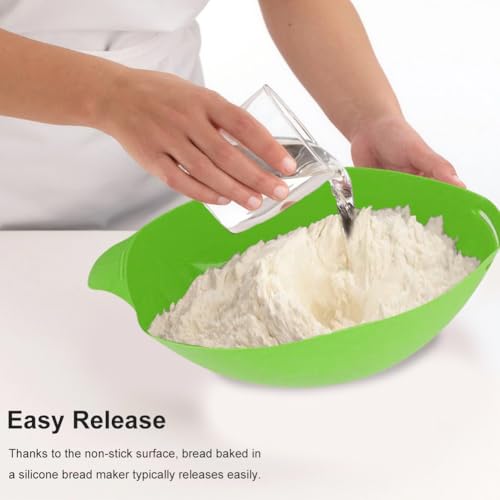 Vornetil Silicone Bread Maker Bowl, Non-Stick Loaf Pan for Sourdough