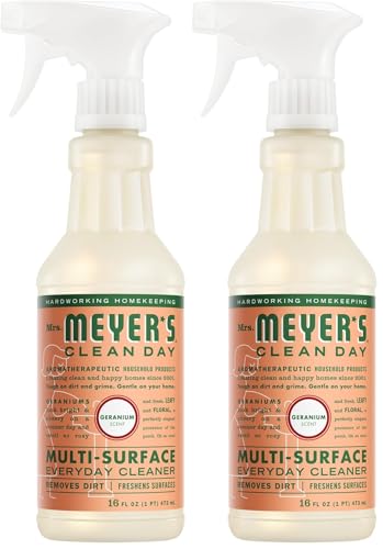 Mrs. Meyer's Clean Day All-Purpose Cleaner, Geranium, 16 Fl Oz (Pack of 2)